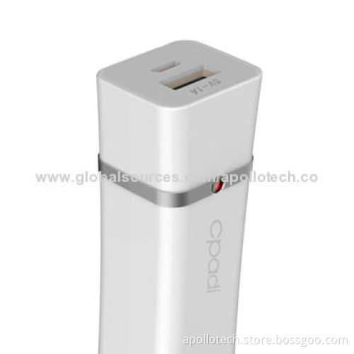 Portable Charges, 3,000mAh Capacity, 3-4 Hours Charging Time, 96*26.5*22.5mm and 60g
